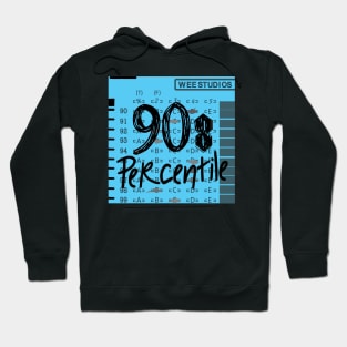 90s Percentile Logo - BLUE SQUARE Hoodie